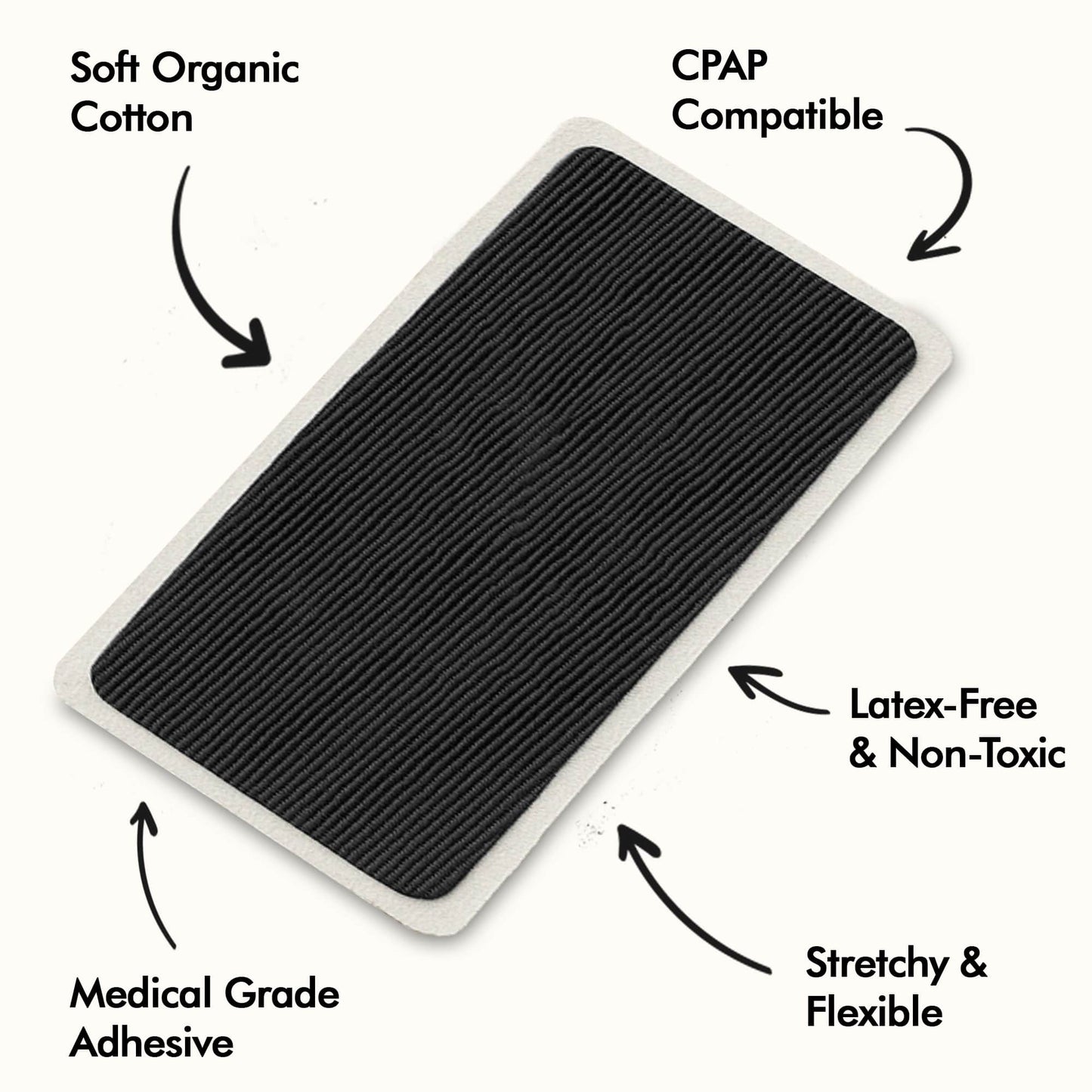 HUSHLY Rectangle Mouth Tape